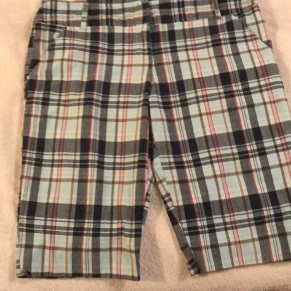 Tracy Evans Blue Plaid Shorts - 13 Jr. - Picture 1 of 4